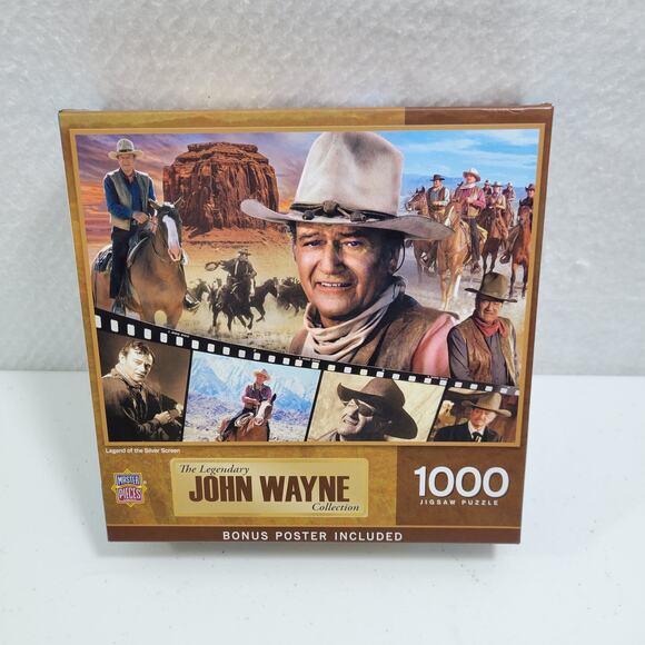 The Legendary John Wayne Collection 1000 Piece Jigsaw Puzzle NEW 121923-2M7 - Picture 3 of 3